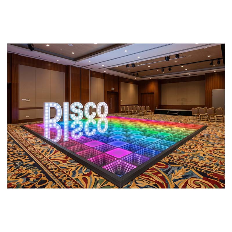 Infinity mirror LED dance floor for rent in Singapore